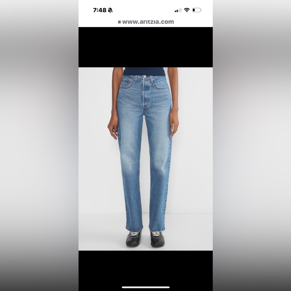 Levi’s ribcage straight full length jeans